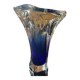 Two-tone glass paste vase from the 70s