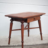 wooden coffee table with drawer, side table, bedside table, vintage end of sofa