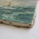 Old painting oil on marine canvas signed, early twentieth century