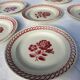 Set 6 plates Gien France Claire