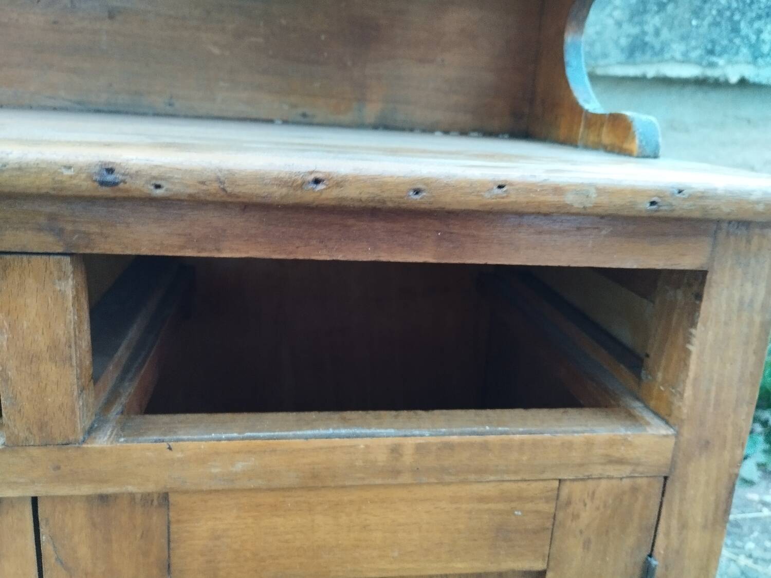 Petit buffet meuble de cuisine d'appoint ancien vintage