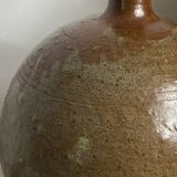 Glazed stoneware lamp base, telescopic socket
