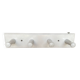 Patère Ancienne Porte Manteau Mural x4 Bois Blanc Vintage #E433