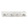Patère Ancienne Porte Manteau Mural x4 Bois Blanc Vintage #E433