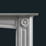 Cheminée en marbre de Carrare de style Régence anglaise