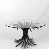 Coffee table with ears of wheat, "Coco Chanel" by Goossens, Circa 1970