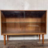 Vintage oak bookcase shelf 1950