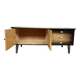 Vintage TV cabinet sideboard with Scandinavian-style compass legs
