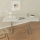 Bureau chromé, années 1980