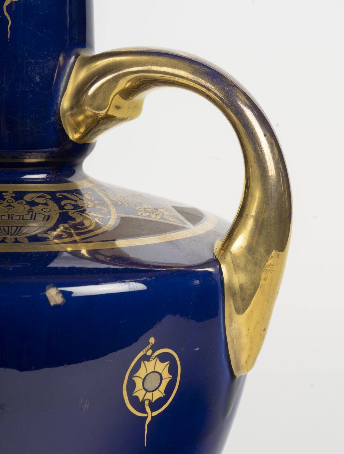 Large porcelain vase by Jaget - Pinon