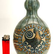 Glazed stoneware vase, Art Deco circa 1920, signed Kèramis, Charles Catteau.