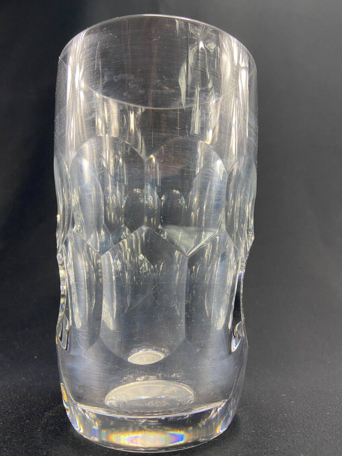 Cut crystal vase signed BACCARAT