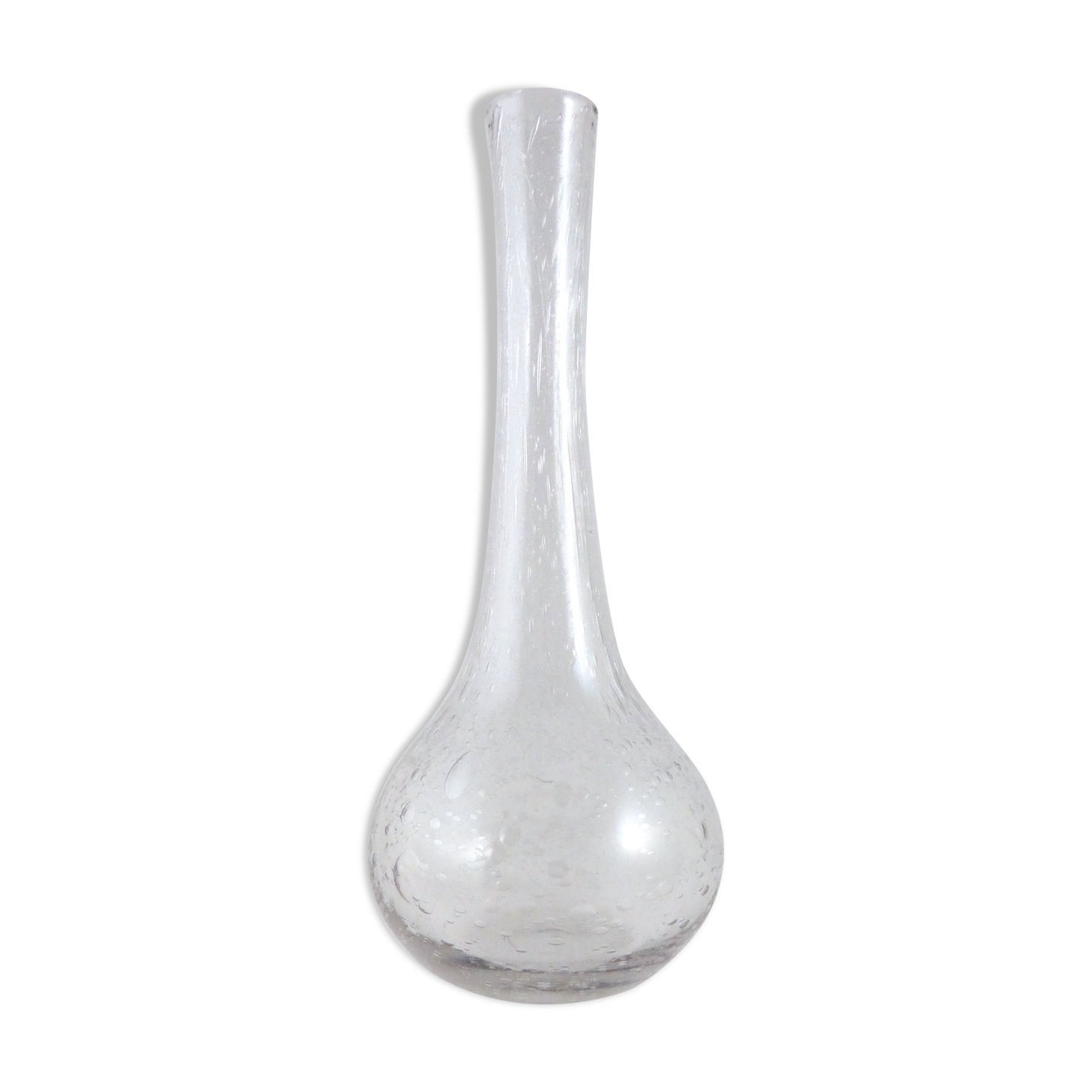 Vase praticality bubble glass glassware of Biot 1960/70