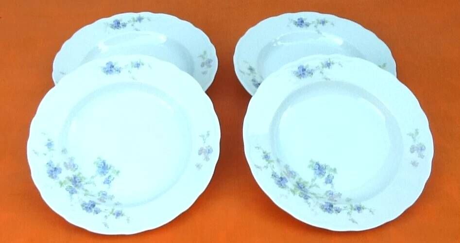 4 deep plates Porcelain Ancap Sona Verona Italy