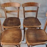 4 chaises bistro Horgen-Glaris Suisse années 30/40