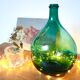 5 litre blue demijohn glass canister