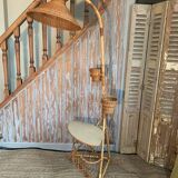 Rattan floor lamp