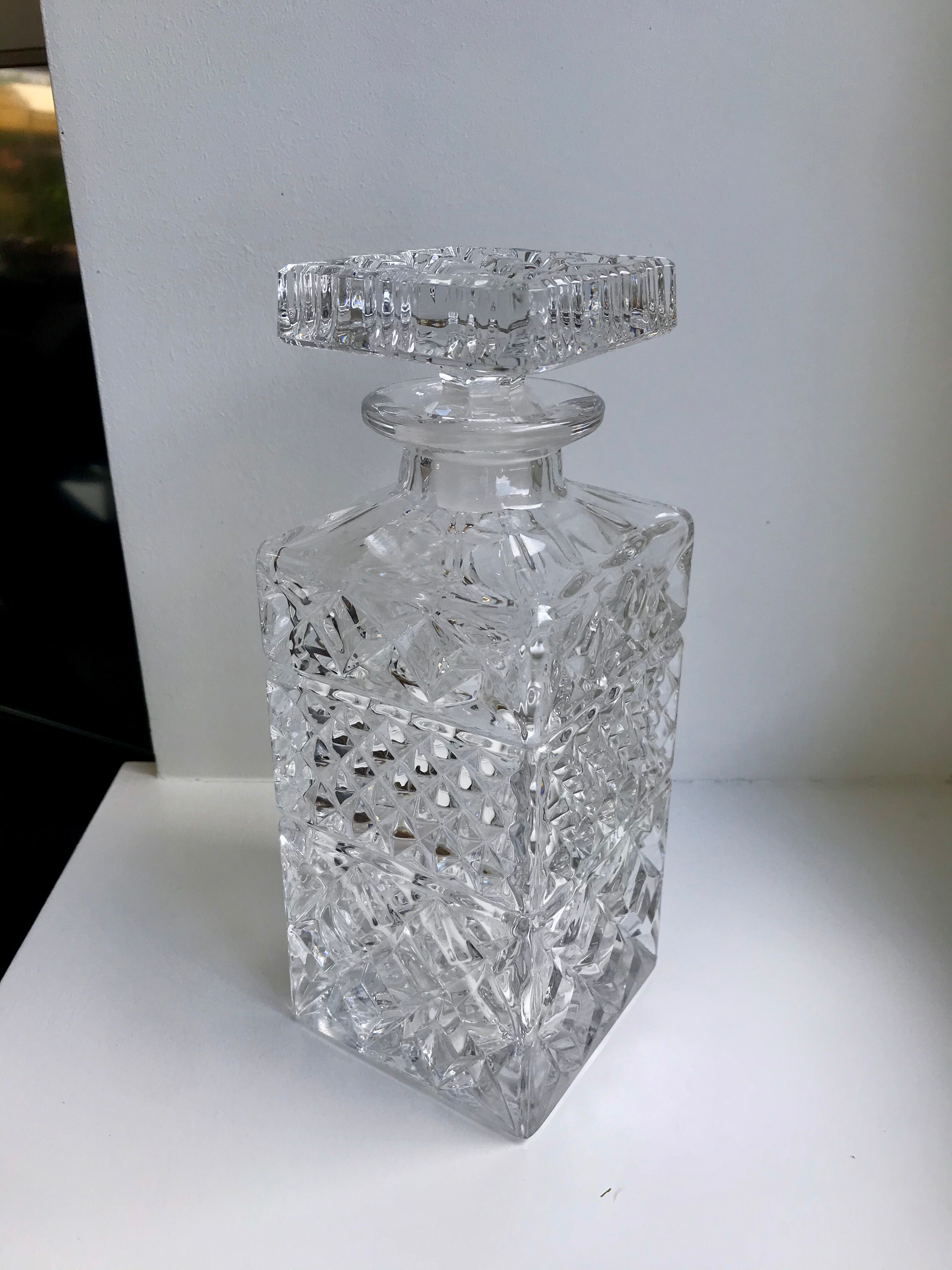 Crystal whisky decanter 60s-70s