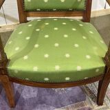 Paire de fauteuils style Empire en acajou, travail des années 50