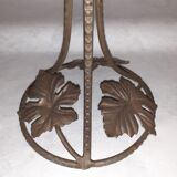 Pied de lampe en fer forgé