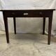 Wooden farmhouse table