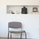 Chauffeuse fauteuil design vintage des années 70 bouclette