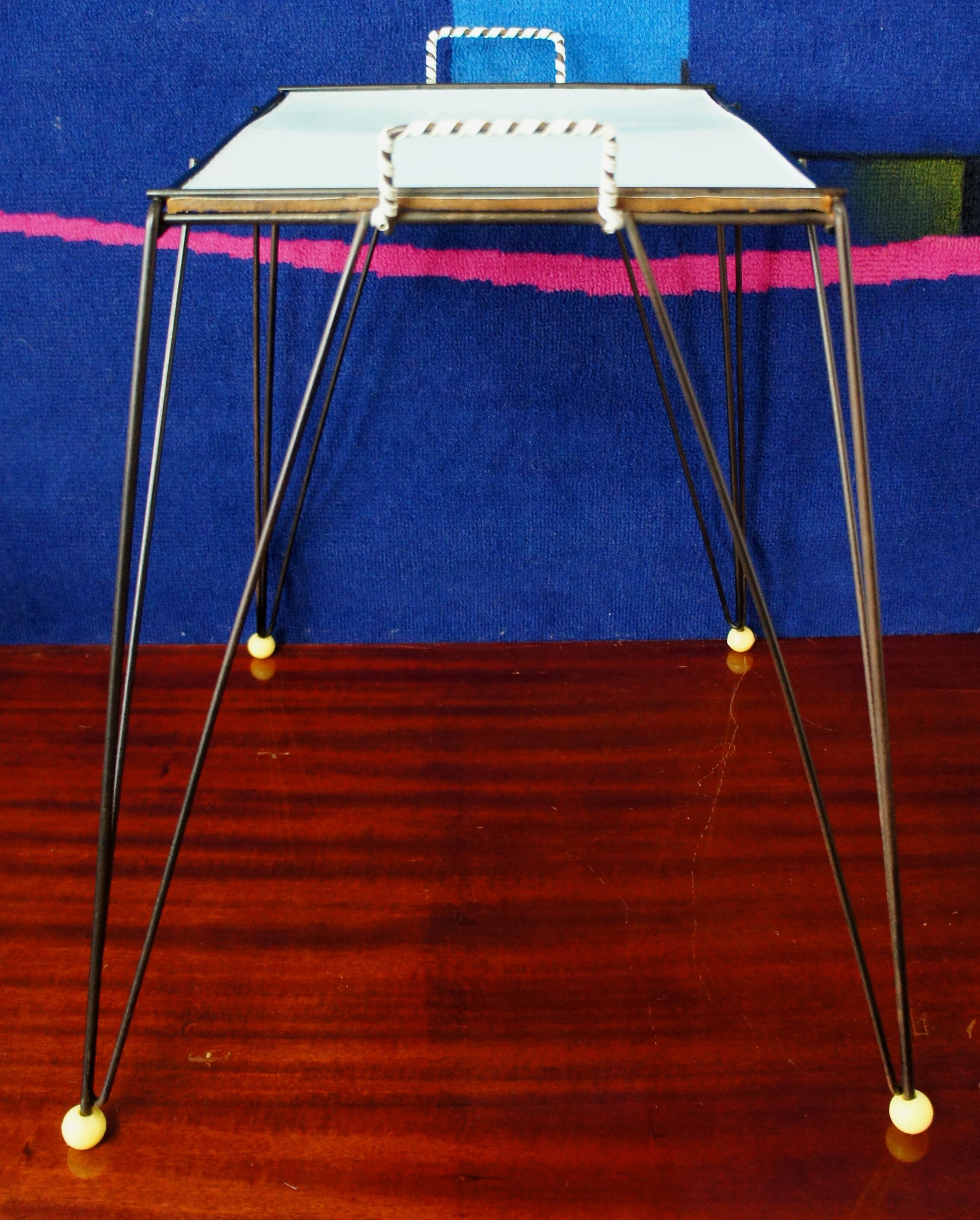 1960 eiffel blue foot extra table