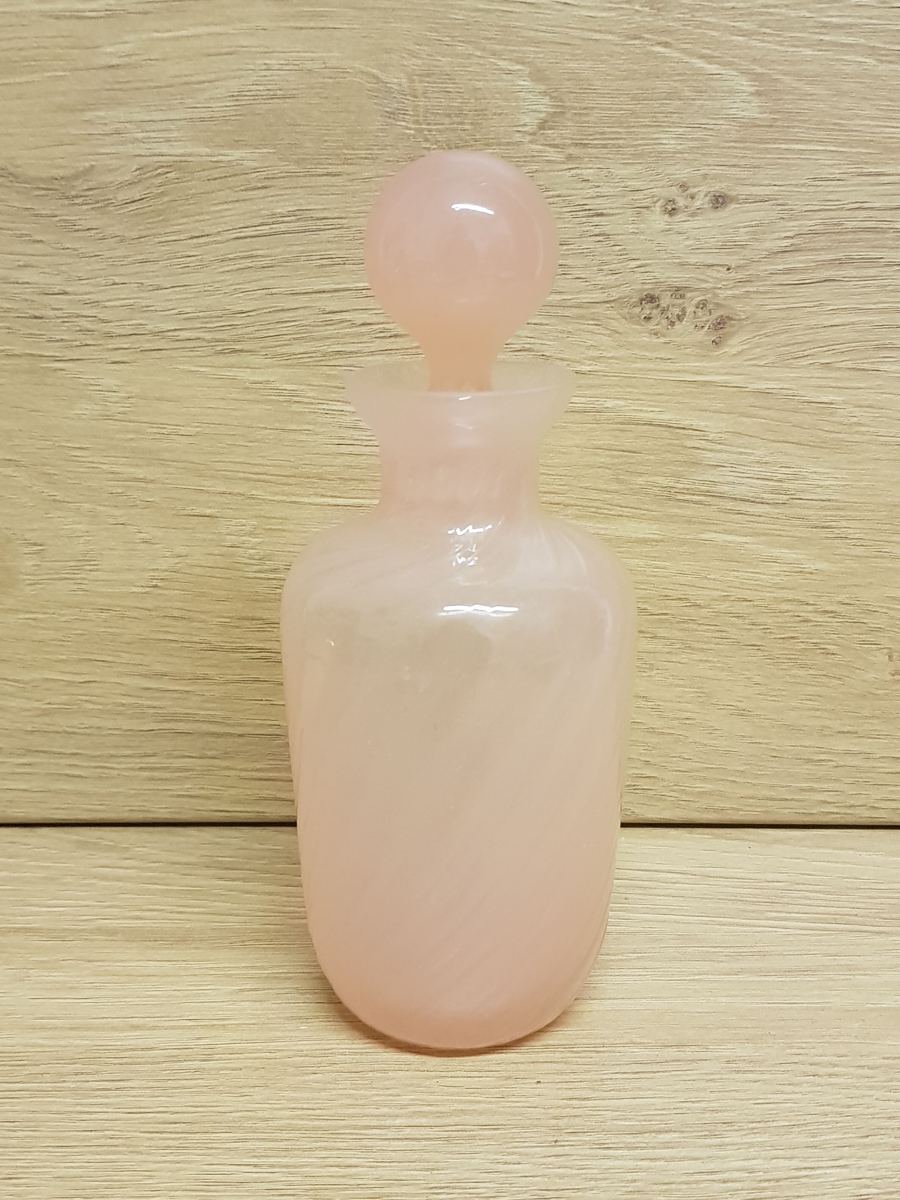 Pink opaline perfume bottle