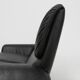 Iconic black leather DS-2011 sofa by De Sede, Switzerland ca. 1980