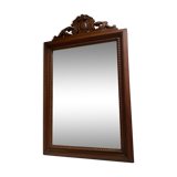 Bevelled mirror frame carved wood