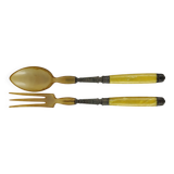 Art Deco salad servers