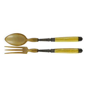 Art Deco salad servers
