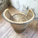 Fauteuil en osier vintage