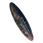 Abstract Art Ceramic Surfboard Bowl Dish from Perignem Studio, Belgium, 1960s