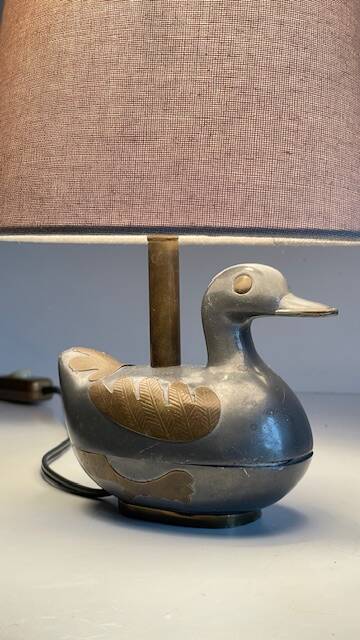 Vintage duck lamp