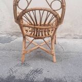 Fauteuil enfant en rotin