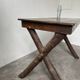 Solid walnut desk, folk art, Savoy, circa 1900