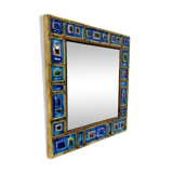Mid-Century Modern Ceramic Mirror
