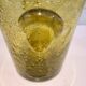 Vintage bubble-blown glass ice bucket by Biot.