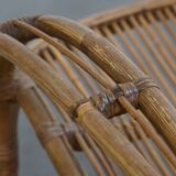 Rattan Armchair by Rohé Noordwolde, 1950