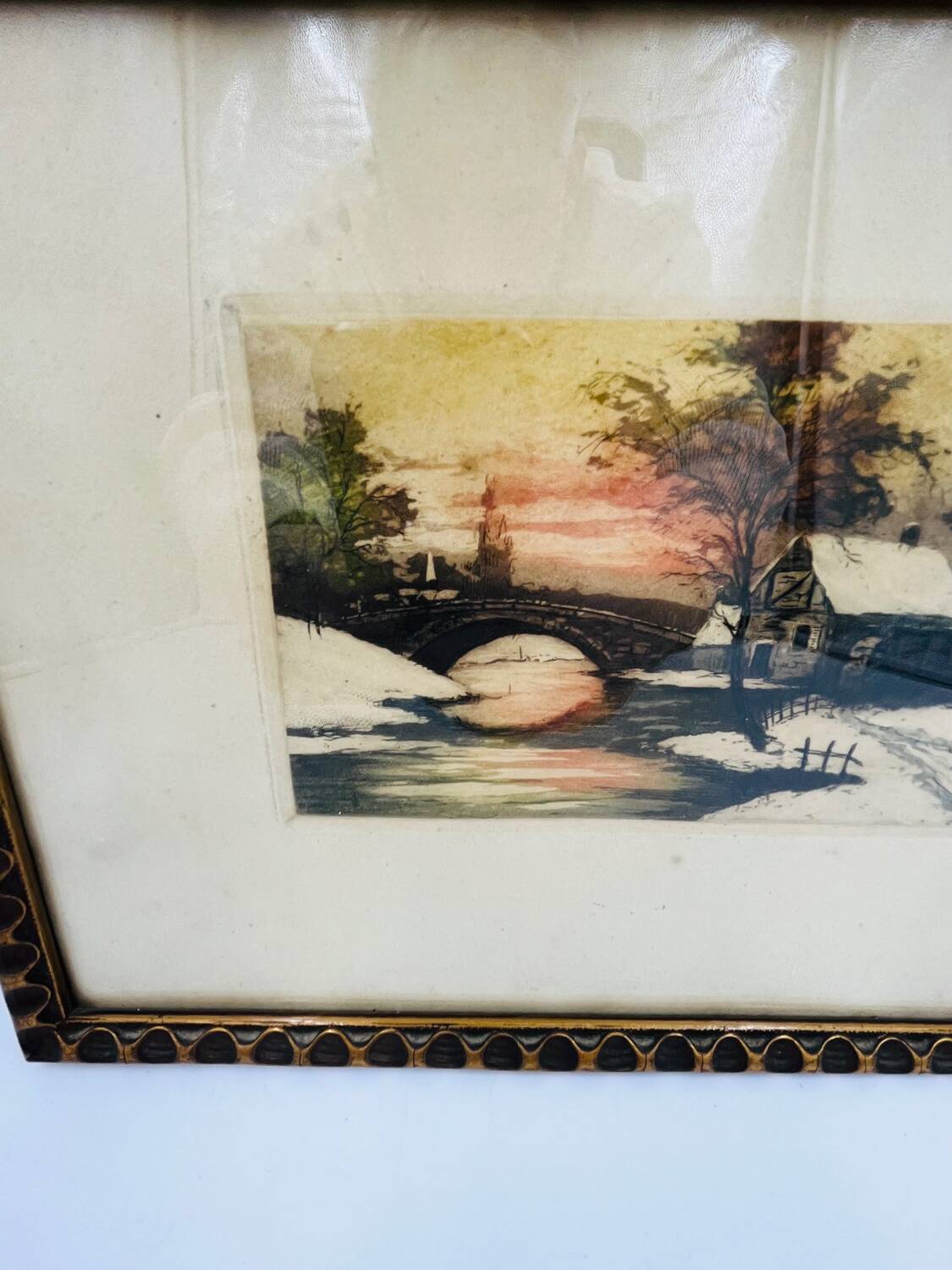 Watercolor still life signed