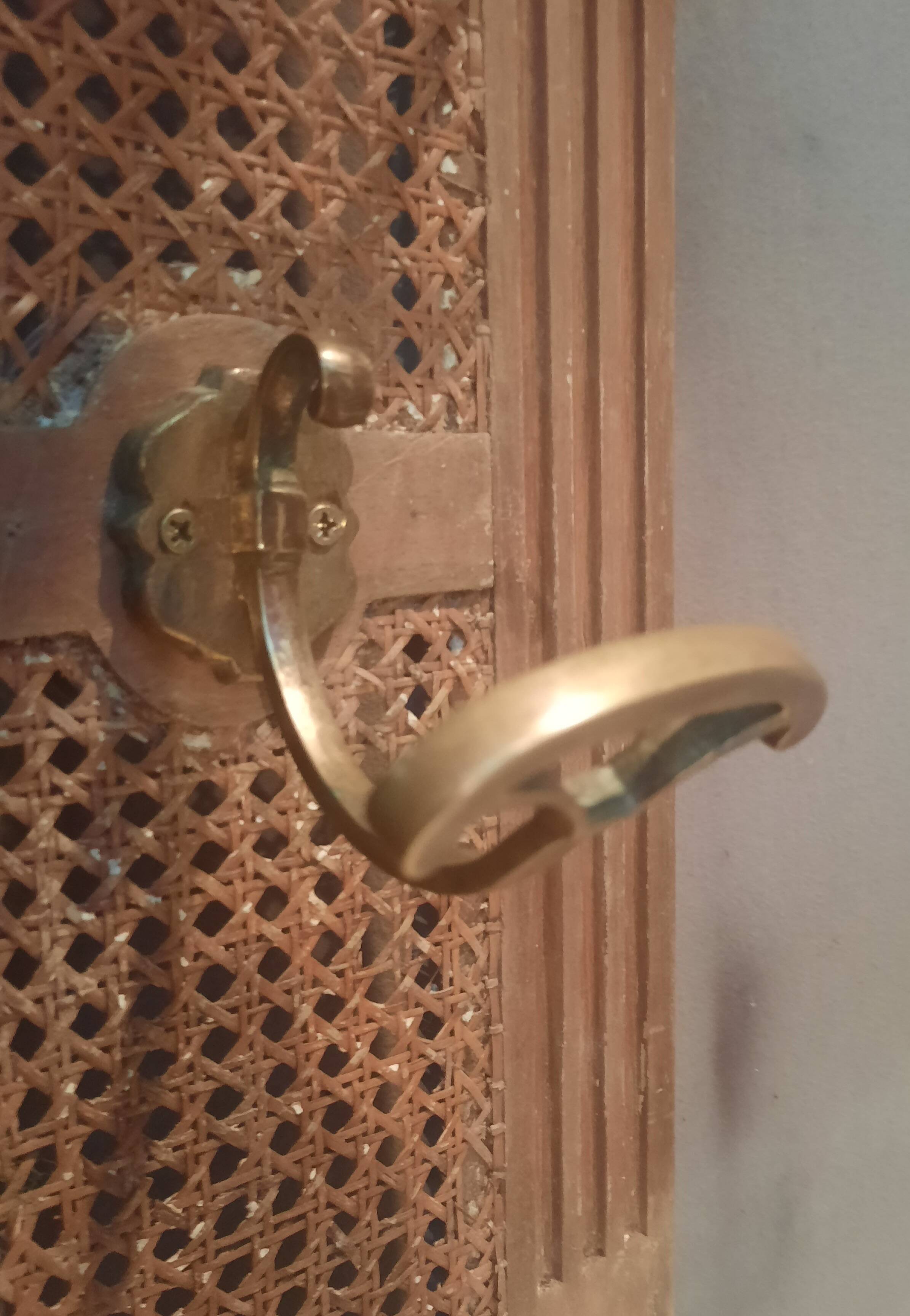 Coat rack "1900" in caning