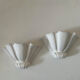 Pair of porcelain wall lamps France 1970