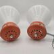 Pair of Space Age wall lights from the 70s in the style of Carlo Nason Guzzini.