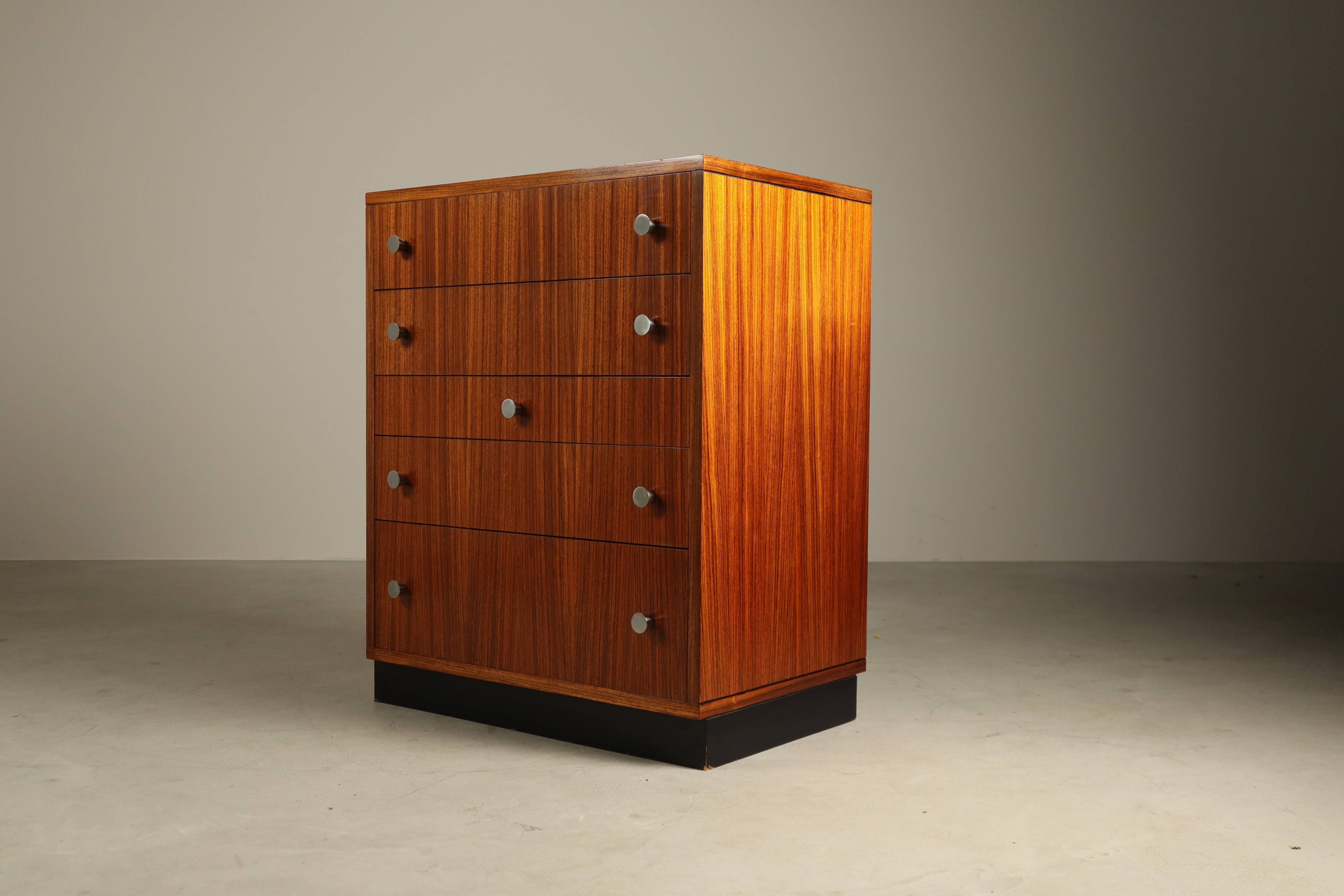 Alfred Hendrickx for Belform – Zebrano chest of drawers, 1960s