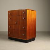 Alfred Hendrickx for Belform – Zebrano chest of drawers, 1960s