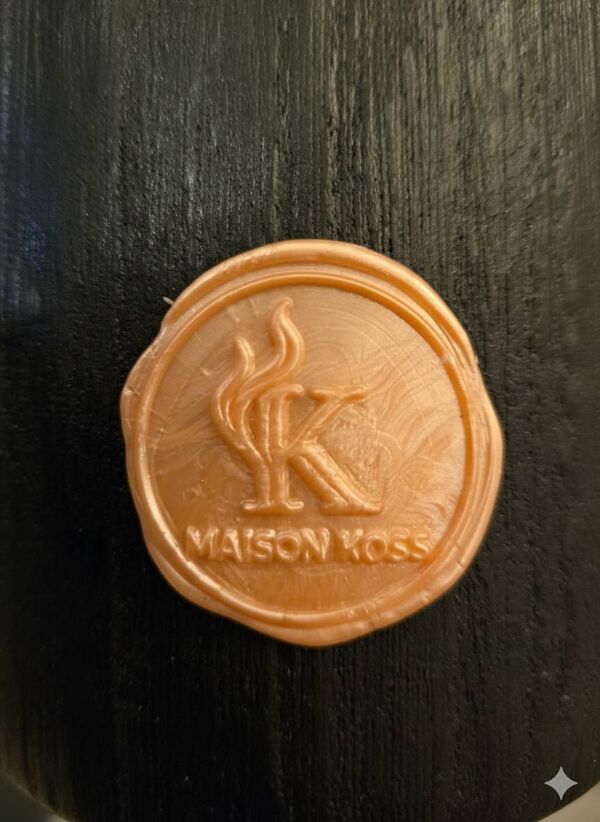 Vase en bois brulé pour fleur séchée, anse en cuir et laiton