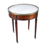 Table bouillotte en acajou d'époque Louis XVI 18e siècle