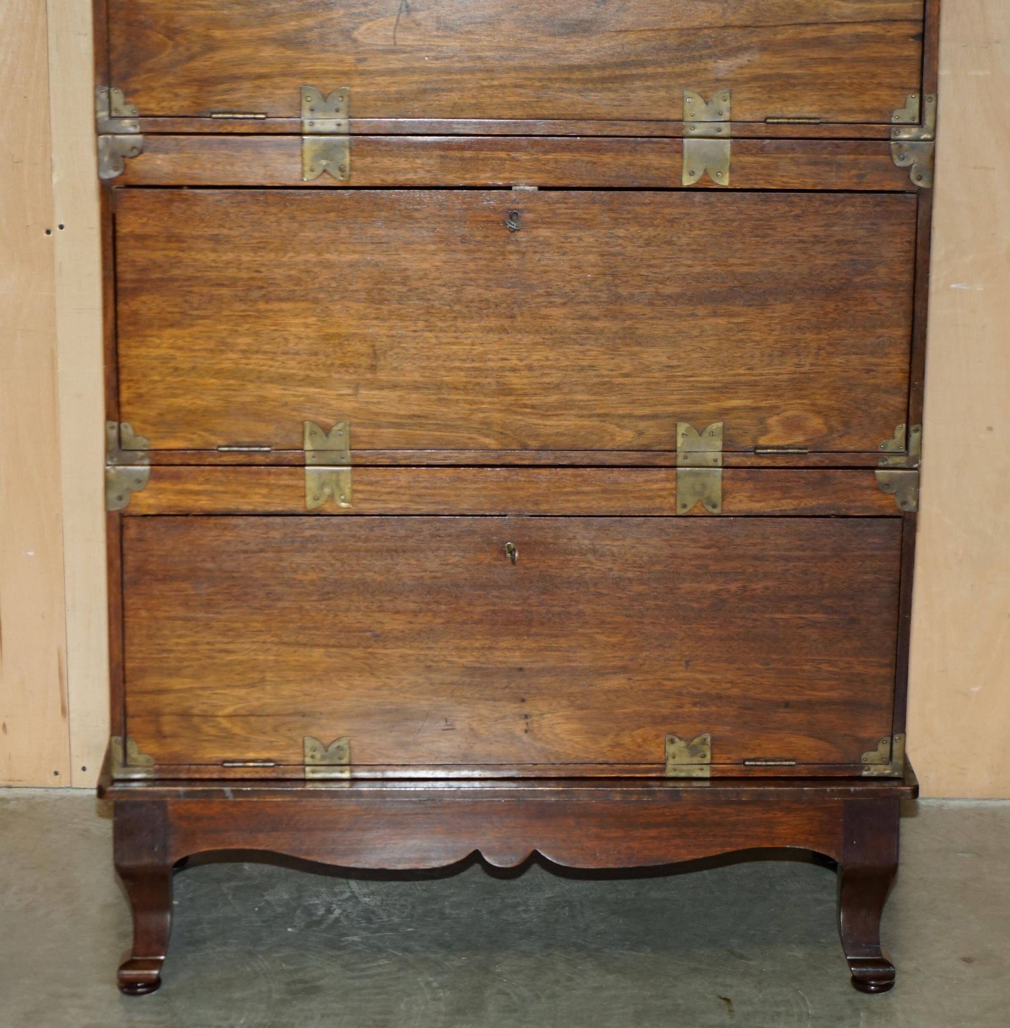 Quatre caissons de campagne chinois empilables, circa 1880