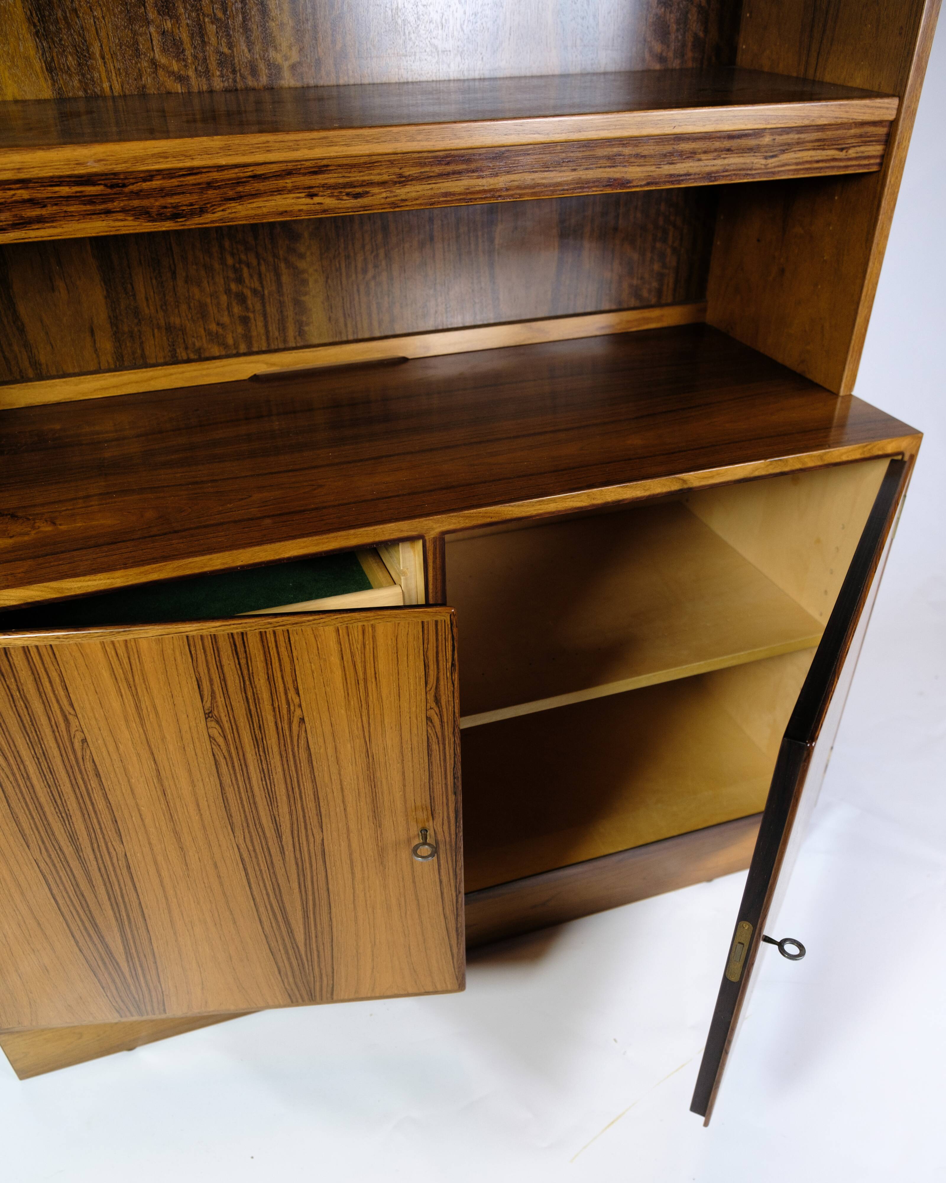 Bookcase Made In Rosewood By Hundevad Furniture From 1960s